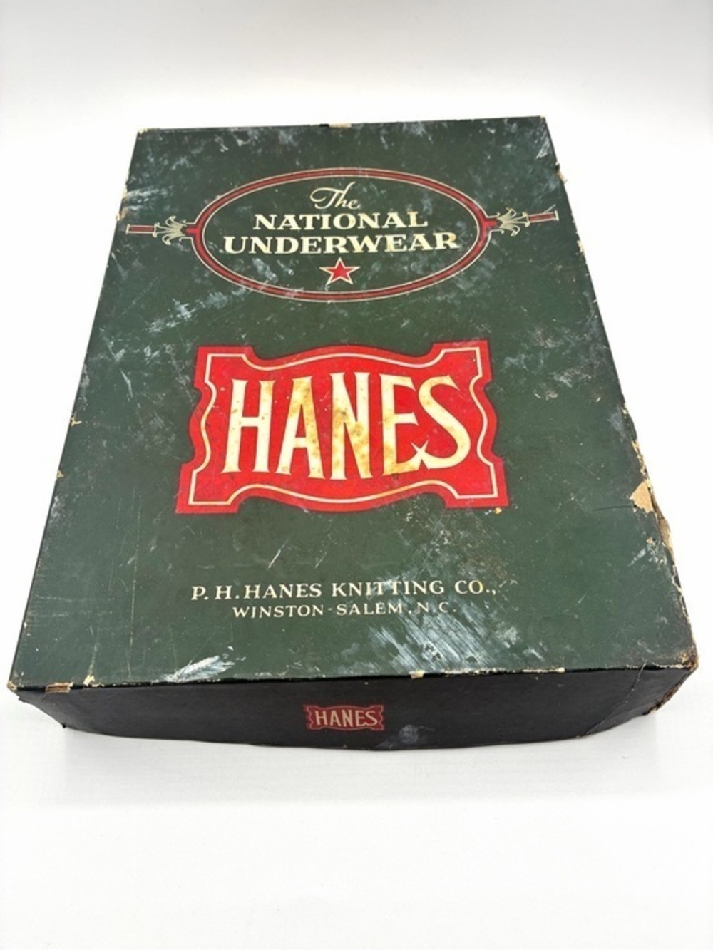 Antique Hanes Underwear Box Hanesknit Collectible 1920s Advertising